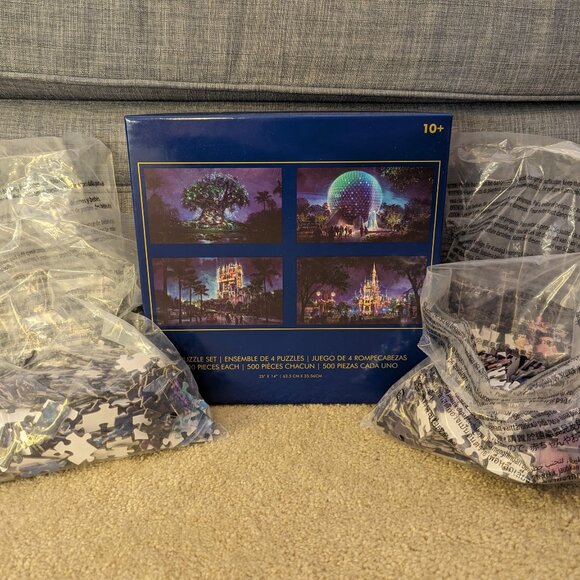 Walt Disney World 50th Anniversary 4 Parks Puzzle - Picture 2 of 4